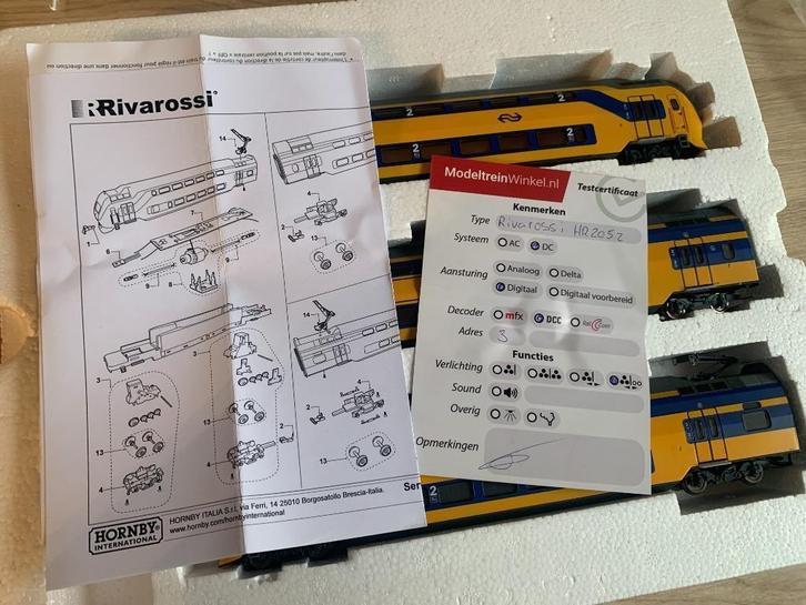 Rivarossi HR 2052 3 delige set IRM  met ESU  decoder  in OVP, Hobby en Vrije tijd, Modeltreinen | H0, Zo goed als nieuw, Treinset