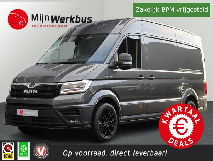 MAN TGE 35 2.0 L3H3 140pk Automaat FACELIFT 2x schuif | LED, Auto's, Bestelauto's, Bedrijf, Te koop, ABS, Achteruitrijcamera, Airconditioning
