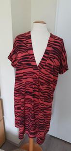 Roze tuniek met zwarte strepen - Wibra - maat 42/44, Maat 42/44 (L), Ophalen of Verzenden, Roze, Gedragen