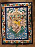 Decoratief Tegeltableau met Vogels, Antiek en Kunst, Antiek | Wandborden en Tegels, Ophalen of Verzenden