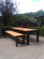 Teras tafel, Tuin en Terras, Tuintafels, Rechthoekig, Metaal, Zo goed als nieuw, Ophalen