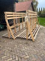 Houten glasbok of kozijnenbok 2x, 80 tot 120 cm, Ophalen of Verzenden, Zo goed als nieuw, Overige typen