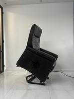 Zwarte prominent elektrische sta op fauteuil, Gebruikt, Minder dan 75 cm, Leer, Ophalen of Verzenden