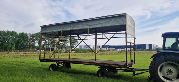 Schapen transportwagen wolfwerende huifaanhanger, Auto diversen, Aanhangers en Bagagewagens, Gebruikt, Ophalen
