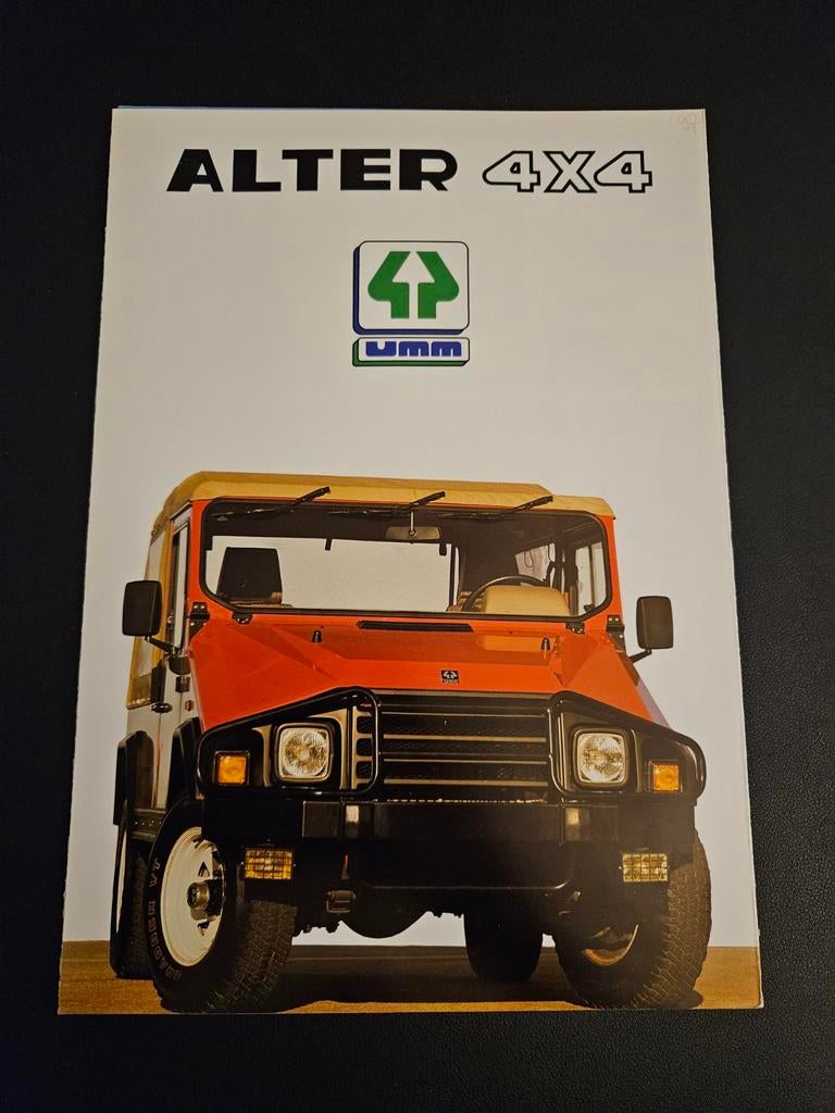 Brochure UMM Alter 4x4, Ophalen of Verzenden, Zo goed als nieuw, Overige merken
