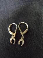 Zilveren oorbellen met hoefijzers, Hangers, Ophalen of Verzenden, Zo goed als nieuw, Zilver