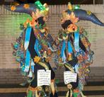 Kleurrijk Carnavalspak Duo Compleet, Carnaval, Zo goed als nieuw, Kleding, Geen merk