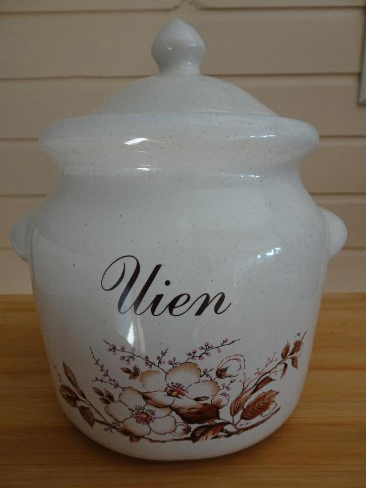 Vintage landelijke uienpot/ uien pot, Antiek en Kunst, Antiek | Keramiek en Aardewerk, Ophalen of Verzenden