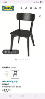 IKEA LISABO ZWART 8x, Huis en Inrichting, Stoelen, Ophalen, Gebruikt, Zwart, Vijf, Zes of meer stoelen