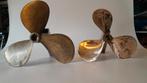 2 bronzen scheepsschroeven., Watersport en Boten, Ophalen, Gebruikt, Zeilboot