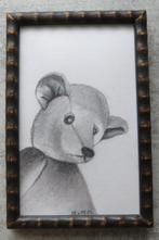 tekening Beer 10x15cm, Ophalen of Verzenden