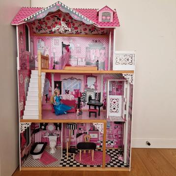 Kidkraft Barbiehuis - Compleet met accessoires en Barbie! beschikbaar voor biedingen