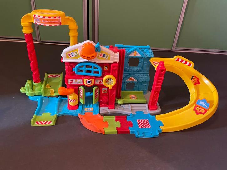 Vtech Brandweerkazerne met Bas Brandweerauto, Kinderen en Baby's, Speelgoed | Vtech, Zo goed als nieuw, Ophalen