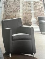 Leolux Dolcinea fauteuils grijs senso leder, Huis en Inrichting, Stoelen, Twee, Verzenden, Nieuw, Leer