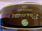 Vintage blik van Rousseau Chocolade 1969, met doorkijkvenste, Verzamelen, Blikken, Ophalen of Verzenden, Zo goed als nieuw, Overige