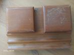Vintage inktpothouder, hout., Ophalen of Verzenden