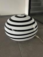 Ilu design retro murano glazen XXl lamp 45 cm, Ophalen, 25 tot 50 cm, Wit, Rond
