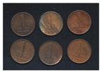 6 centen Nederland 1954-1974 (M226), Ophalen of Verzenden, Koningin Juliana, 1 cent
