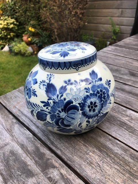 Delftsblauwe Gemberpot van plateelbakkerij Ram, Antiek en Kunst, Antiek | Keramiek en Aardewerk, Ophalen of Verzenden