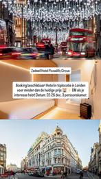 Londen Zedwell hotel resevering 3 personen 4 nachten, Tickets en Kaartjes, Hotelbonnen, Drie personen of meer, 3 overnachtingen of meer