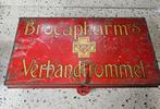 Retro oude blikken verbandtrommel Brocapharm, Verzamelen, Blikken, Ophalen of Verzenden, Gebruikt, Overige