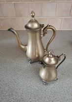 Antieke koffie/thee en melkkan, Antiek en Kunst, Antiek | Tin, Ophalen of Verzenden