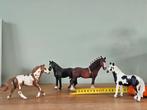 Schleich paardjes: Clydesdale, Pinto 2x , Tennesse walker, Ophalen of Verzenden, Zo goed als nieuw, Paard, Beeldje of Figuurtje