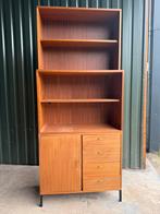 Vintage Teak Boekenkast Wandmeubel Simpla Lux / Kk, Ophalen of Verzenden, Zo goed als nieuw, 25 tot 50 cm, Minder dan 100 cm