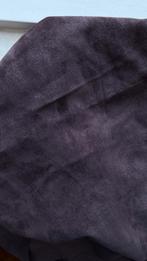 Restant rest soepel suede leer - aubergine, taupe 297 gram, Hobby en Vrije tijd, Leer of Kunstleer, Nieuw, Ophalen of Verzenden