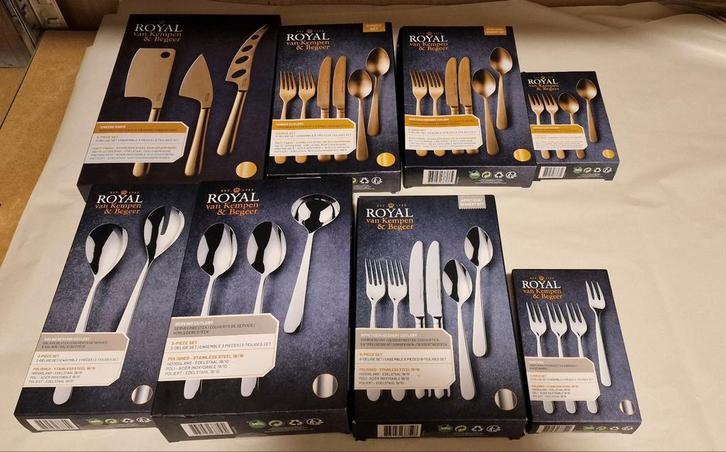 diverse ah royal van kempen en begeer bestek besteksets, Huis en Inrichting, Keuken | Bestek, Nieuw, Bestekset, Rvs of Chroom