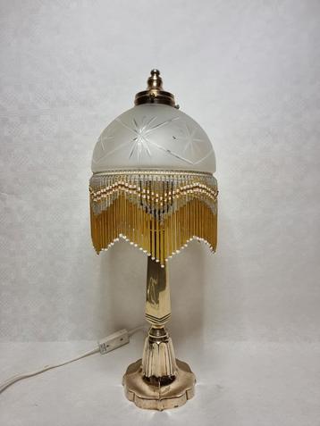 Tafellamp jaren 70 kralen 