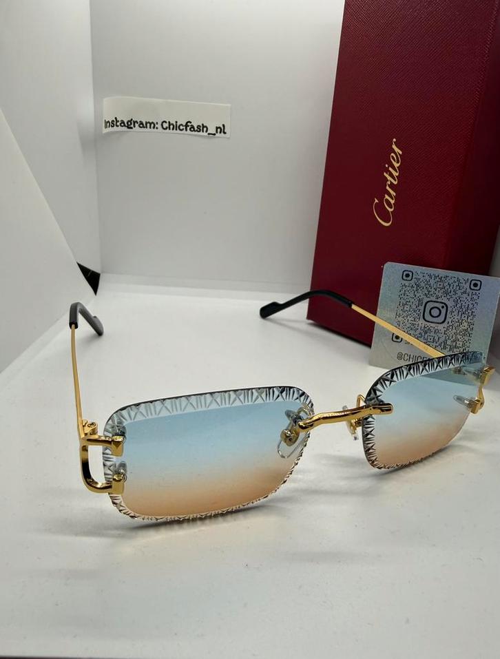 Cartier zonnebril Diamond cut Nieuwe Collectie, Sieraden, Tassen en Uiterlijk, Zonnebrillen en Brillen | Heren, Zo goed als nieuw