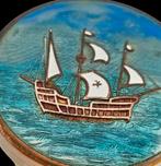 Prachtig juwelendoosje met zéér fijn emaille inleg, Antiek en Kunst, Antiek | Koper en Brons, Verzenden