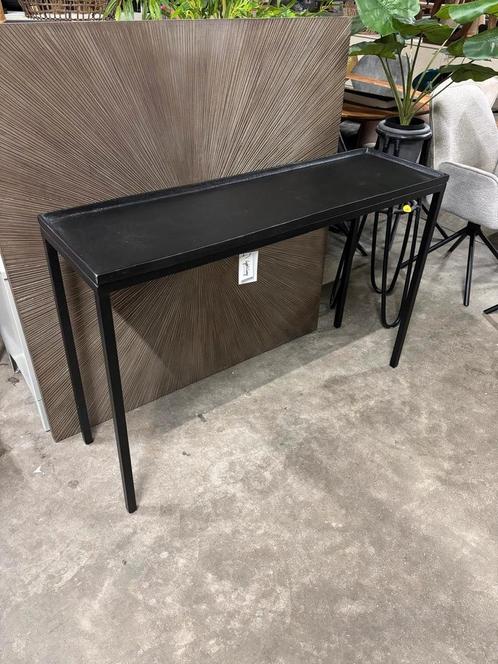Sidetable Kendra Mat Zwart 121 cm van Light & Living, Huis en Inrichting, Tafels | Sidetables, Nieuw, 25 tot 50 cm, Rechthoekig