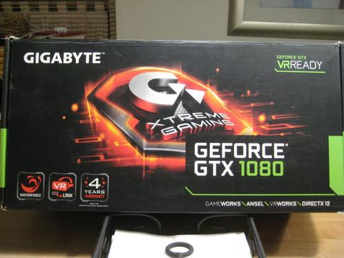 Gigabyte Geforce GTX1080 watergekoeld, Computers en Software, Videokaarten, Gebruikt, Nvidia, PCI-Express 3.0, GDDR5, HDMI, DisplayPort