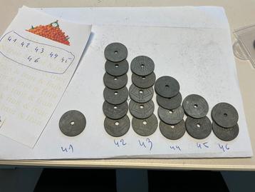 20 munten , oorlogsgeld 2de wereldoorlog  1940-1944 beschikbaar voor biedingen
