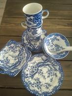 Japanse Tokusei Nippon Blue Cherry Blossom servies, Antiek en Kunst, Antiek | Servies los, Ophalen of Verzenden