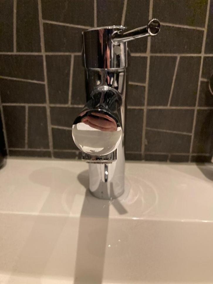 Grohe Wastafelkraan - Lekt!, Doe-het-zelf en Verbouw, Sanitair, Gebruikt, Wastafel, Chroom, Ophalen of Verzenden