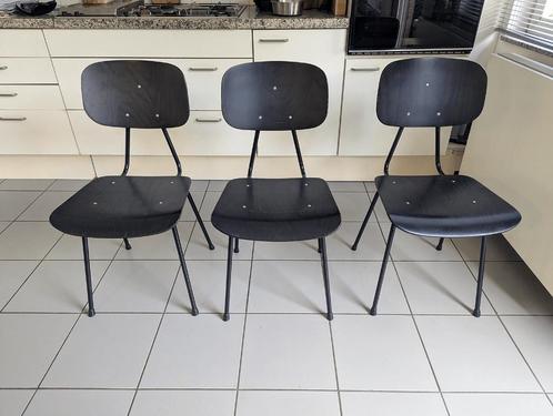 🟢 6x zwarte eetkamerstoelen - In de stijl van Friso Kramer, Huis en Inrichting, Stoelen, Gebruikt, Vijf, Zes of meer stoelen