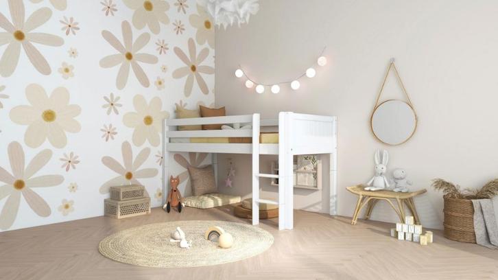 kinderbed, Kinderen en Baby's, Kinderkamer | Stapelbedden en Hoogslapers, Gebruikt, Halfhoogslaper, Ophalen