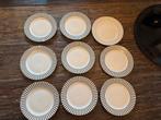 Dutch Rose Servies - ontbijtborden, Huis en Inrichting, Keuken | Servies, Ophalen, Zo goed als nieuw, Bord(en), Overige stijlen