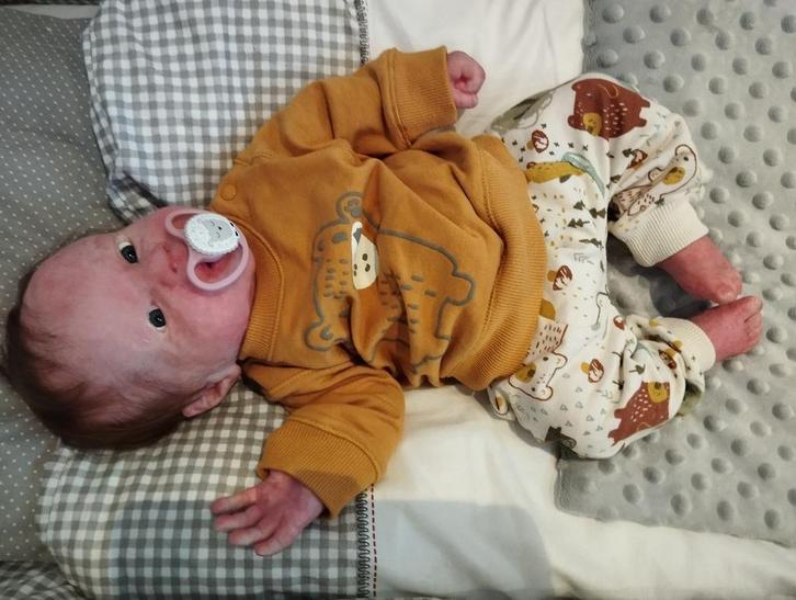 silicone reborn baby+ 2 certificaten *mag weg voor 800€!*, Verzamelen, Poppen, Nieuw, Babypop, Levensecht of Reborn, Ophalen of Verzenden