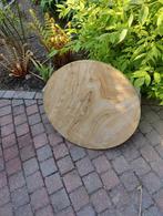 Schijf natuur steen hout uitstraling. 65 cm doorsnede 4 cm d, Ophalen of Verzenden, Zo goed als nieuw