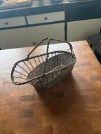 Verzilverde Wijnschenker / Flessenhouder, Overige materialen, Gebruikt, Mand, Ophalen of Verzenden