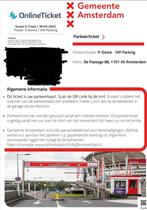 VIP parkeerticket P dome 30-05-2025, Eén persoon, Overige soorten, Overige typen