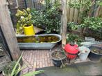 Zinken Badkuip met Lelie & Sproeier - Uitstekend!, Tuin en Terras, Ophalen, Zo goed als nieuw