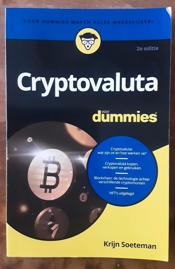 Krijn Soeteman - Cryptovaluta voor Dummies, Boeken, Informatica en Computer, Zo goed als nieuw, Ophalen of Verzenden