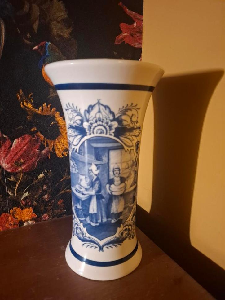 Delfts Blauwe Vaas - L.A. Holland, Antiek en Kunst, Antiek | Vazen, Ophalen of Verzenden