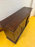 Koloniale kast met 3 lades, Huis en Inrichting, Kasten | Dressoirs, Ophalen, Gebruikt, Eikenhout, 25 tot 50 cm