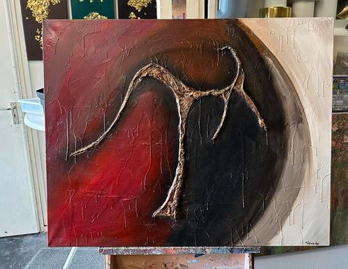 Gena Gennadyj- Abstract- Handgeschilderd- Uniek, Antiek en Kunst, Kunst | Schilderijen | Abstract, Ophalen of Verzenden